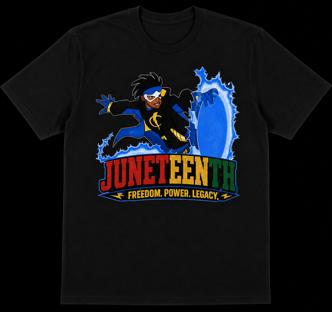 Static Shock Juneteenth Shirt